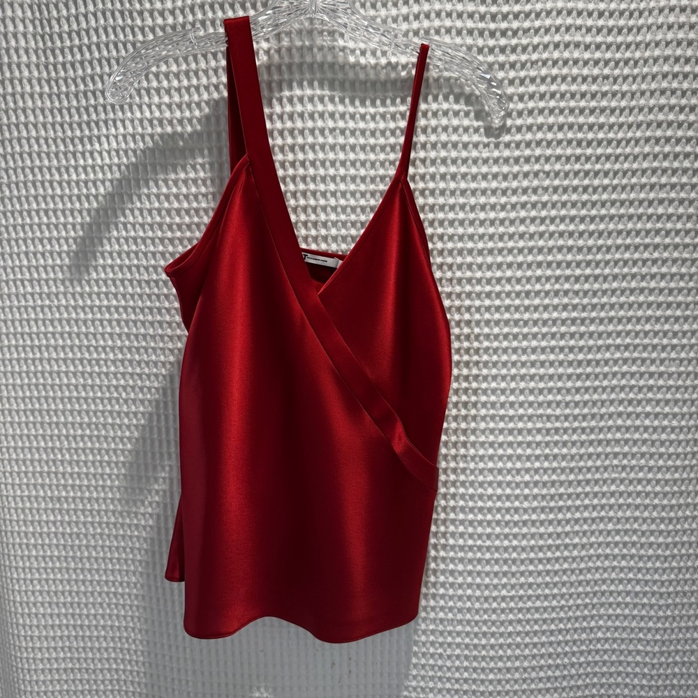 Alexander Wang Elegant Red Satin Women's Top